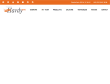Tablet Screenshot of kapsalonhardy.nl